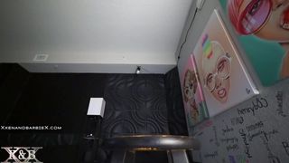 xkenandbarbiex chaturbate naughty lady fingering pussy in nature