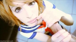 MyCherryCrush young bitch caresses shaved holes