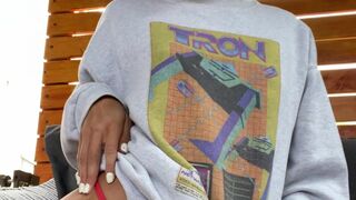 alexistaex onlyfans mature hottie caresses shaved cunt