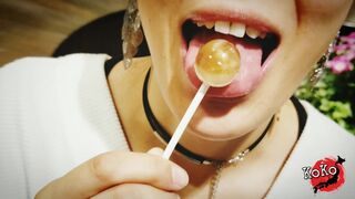 kokobutter  onlyfans gorgeous brunette girl passionately sucks dildo