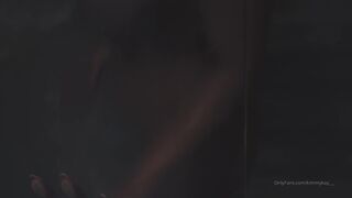 kimmy kay  onlyfans lustful bitch demonstrates shaved holes