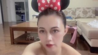 lovelyarita22 beautiful female strips and jerks off