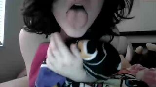 xx_buggy shy young lady caresses anus