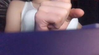 hottitsethot stunning slut dabbles with dildo