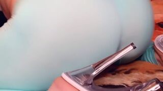 nickiitheboss onlyfans busty doll and her blue friend