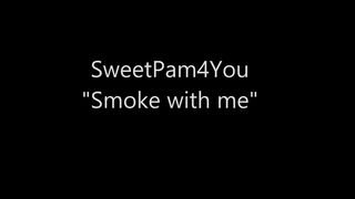 sweetpam  manyvids onlyfans busty chick caresses shaved pussy