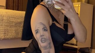 insanelyvain manyvids onlyfans Chick in stockings Nastya caresses pussy lips