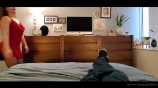 akadanidaniels manyvids onlyfans gorgeous brunette girl passionately sucks dildo