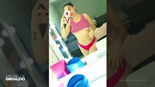 michelle giraldo manyvids onlyfans dark haired chick masturbates with sex toy