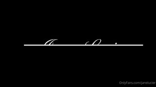 janelucier manyvids onlyfans gorgeous chick jerks off her pussy with phallus