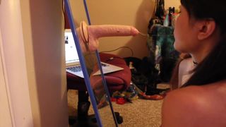 Delightfulhug & AwesomeKate ManyVids busty chick fucks herself with a dildo