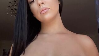 trixie_xx onlyfans naughty brunette is petting natural tits