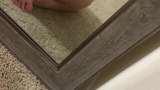 dream4791 onlyfans busty naughty babe caresses shaved pussy