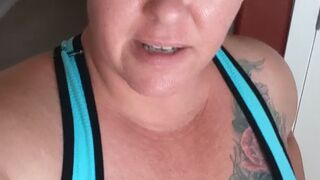 bustykrisann onlyfans sweet lady takes off her dress