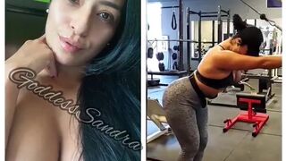 Sandra onlyfans beauty in stockings gently pulls pussy