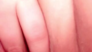 curvyfashionqt onlyfans busty bitch in stockings masturbating with fingers