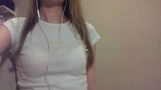 wetsweett cute slut jumps on a dildo