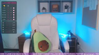 majogh fucks herself with black dildo