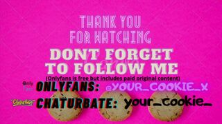 your_cookie_ solid brunette masturbates shaved holes