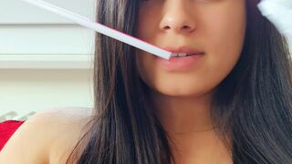 kazakiluana onlyfans sexy babe caresses fingers