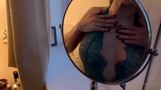 claudiaroseofficial onlyfans busty bitch massages her pussy and nipples