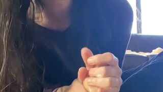 junifurmoon onlyfans attractive slut caresses shaved cunt