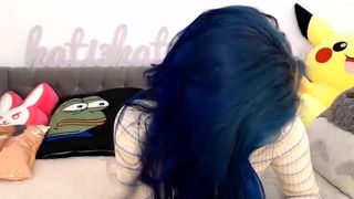 kati3kat ManyVids exquisite skin fucks pussy through pants