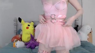 kati3kat ManyVids big tit babe in stockings jerks off her cunt