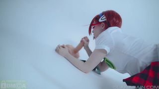 Lana Rain ManyVids sexy blonde gently masturbates cunt