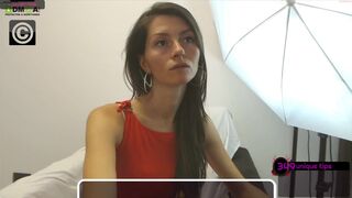 bellejai sucks rubber penis