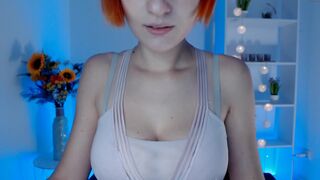 _little__kittyy blonde slut caresses shaved cunt