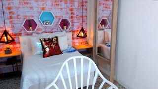 anne_cotton666 gorgeous brunette girl passionately sucks dildo