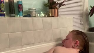 gingergoddesss onlyfans shy young lady caresses intimate places