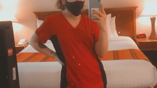 gingergoddesss onlyfans dark haired prostitute caresses big tits