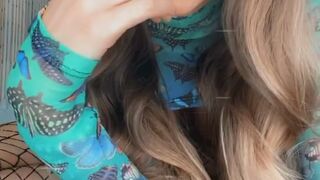 theperfectmistress onlyfans in stockings teased pussy lying on her back