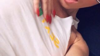 officialdavafoxx onlyfans blissful devil caresses shaved vagina