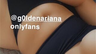 g0ldenariana onlyfans cute coquette strips in the kitchen