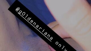 g0ldenariana onlyfans redhead babe with big tits masturbating cunt