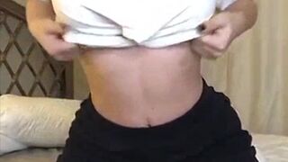 fallinlovia onlyfans busty young lady removes her panties