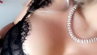 danniiharwood onlyfans awesome brown girl in white stockings tickles her cap delicately