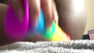 cum4youdaddyy onlyfans the naughty bitch jerks off with sex toys