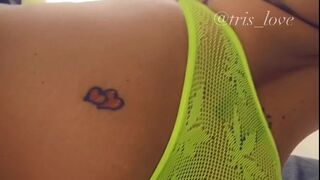 tris_love onlyfans crazy girl plows pussy with phallus