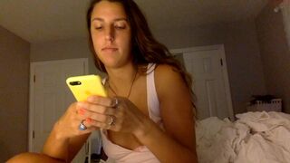 mmagdalene69 sexy babe gently caresses pussy