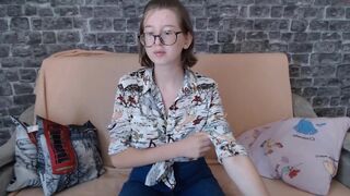 shugarangel busty chick caresses shaved pussy