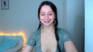 elissbaby cute brunette caresses her charms