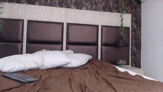 michell_and_redhot cute brunette caresses her charms