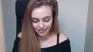 beckytras attractive slut caresses shaved cunt