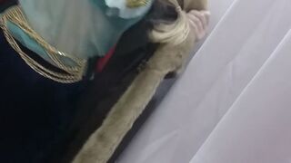 lucymuse cute blonde is saturated with revelations with dildo