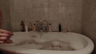 lucymuse busty young lady caresses nipples