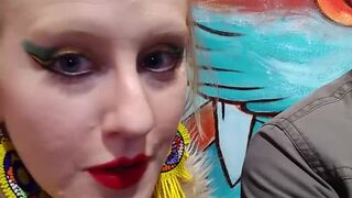 lucymuse attractive model fucks pussy with sex toy